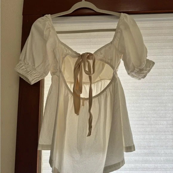 Free People Cream Puff-Sleeve Set - Picture 2 of 6